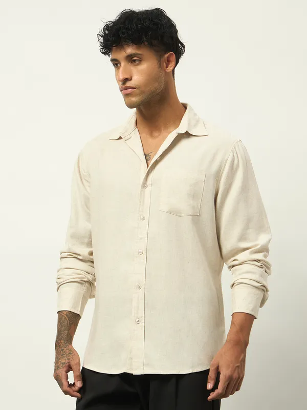 Off-White_Cotton_Relaxed_Fit_Full_Sleeve_Shirt_For_Men