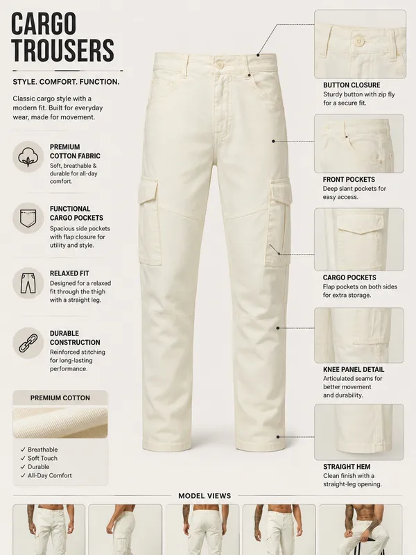 White_Cotton_Relaxed_Fit_Cargo_Trousers_For_Men