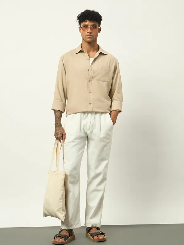 Beige_Cotton_Regular_Fit_Full_Sleeve_Shirt_For_Men