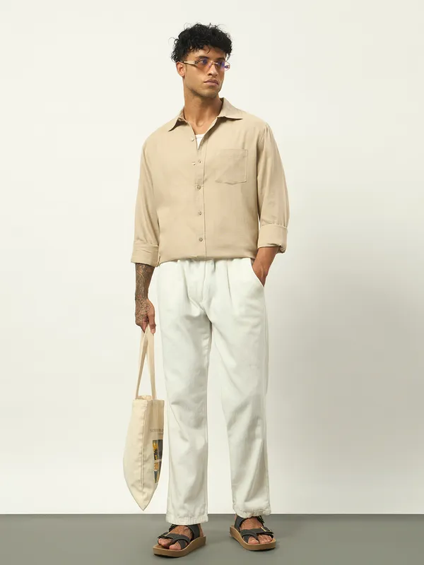 Beige_Cotton_Regular_Fit_Full_Sleeve_Shirt_For_Men