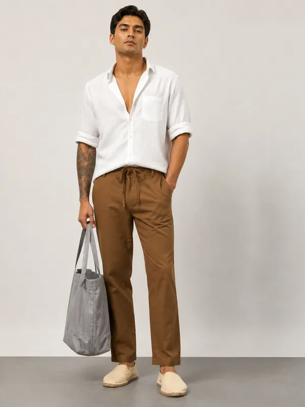 Brown_Linen_Relaxed_Fit_Trousers_For_Men