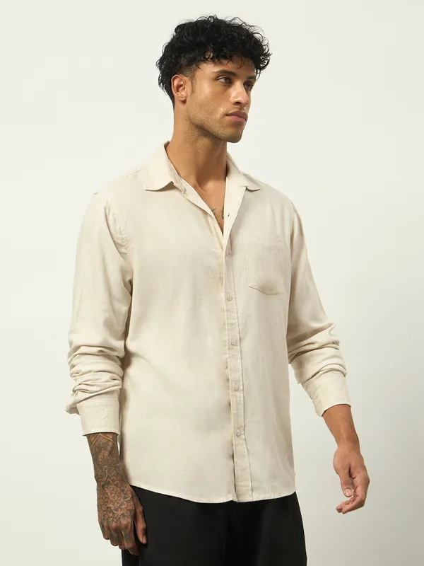 Off-White_Cotton_Relaxed_Fit_Full_Sleeve_Shirt_For_Men