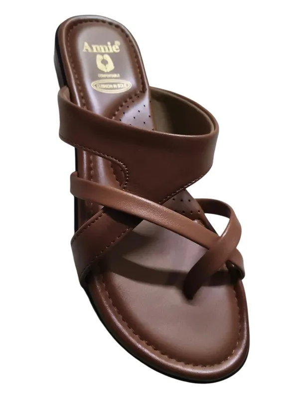 Brown_Leather_With_Pu_Sole_Flat_Sandals_For_Women