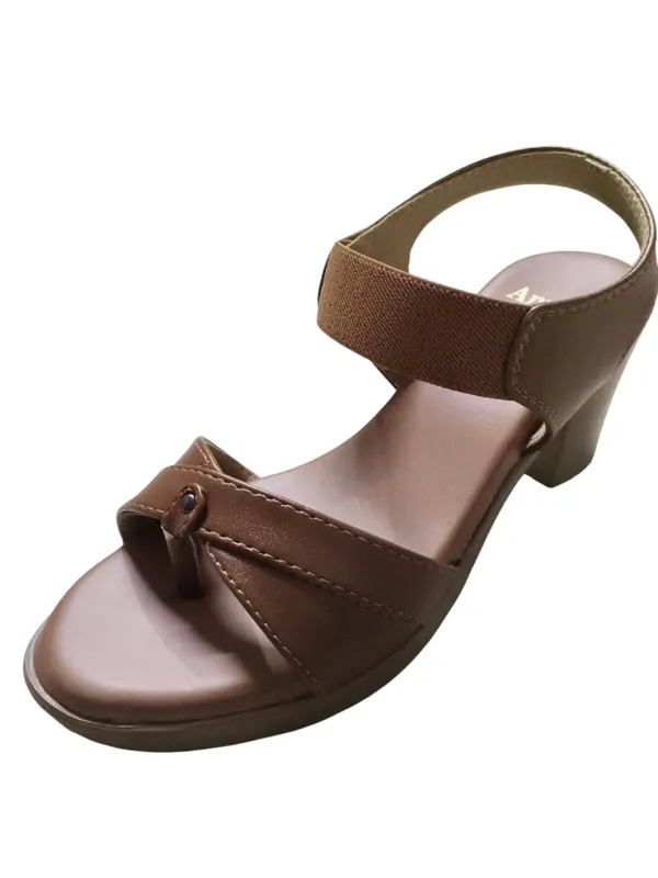 Brown_Leather_With_Pu_Sole_Block_Heel_Sandals_For_Women