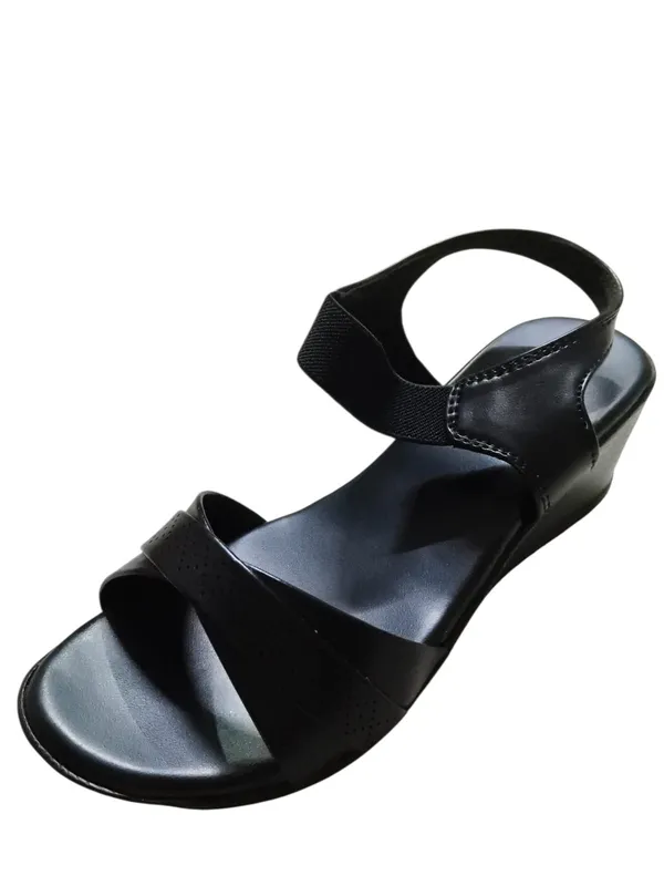 Black_Leather_With_Pu_Sole_Wedge_Sandals_For_Women