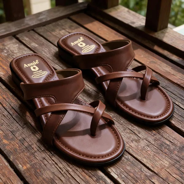 Brown_Leather_With_Pu_Sole_Flat_Sandals_For_Women