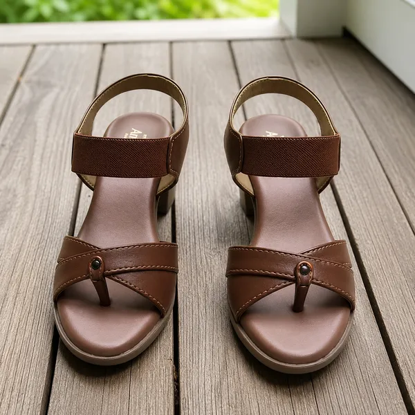 Brown_Leather_With_Pu_Sole_Block_Heel_Sandals_For_Women