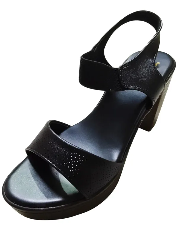 Black_Leather_With_Pu_Sole_Block_Heel_Sandals_For_Women