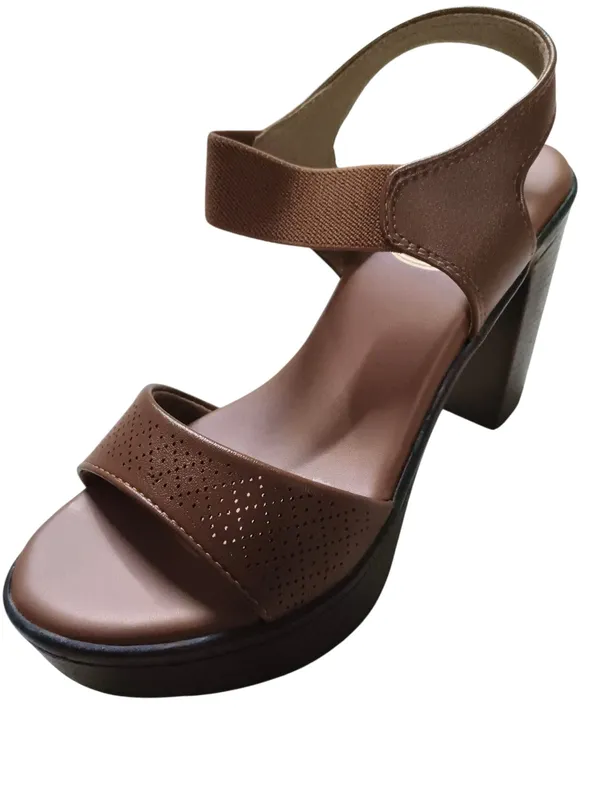 Brown_Leather_With_Pu_Sole_Block_Heel_Sandals_For_Women