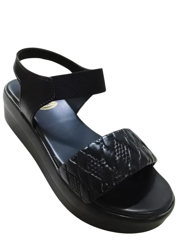 Black_Leather_With_Pu_Sole_Platform_Sandals_For_Women