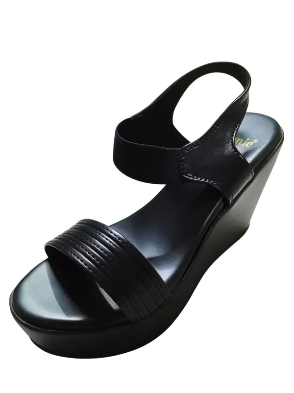 Black_Leather_With_Pu_Sole_Wedge_Sandals_For_Women