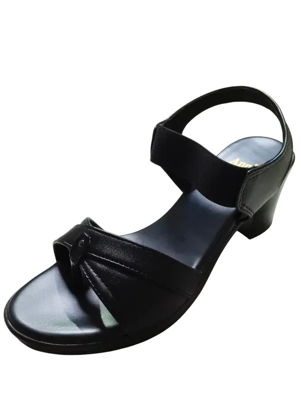 Black_Leather_With_Pu_Sole_Ankle_Strap_Sandals_For_Women
