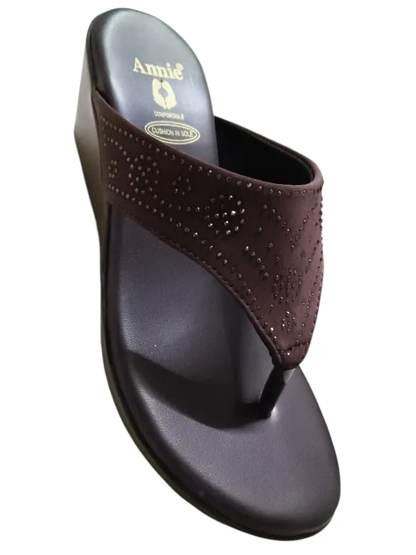Brown_Eva_Lycra_With_Swarovski_Flat_Sandals_For_Women