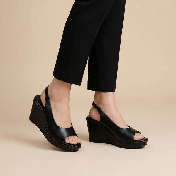 Black_Leather_With_Pu_Sole_Wedge_Sandals_For_Women