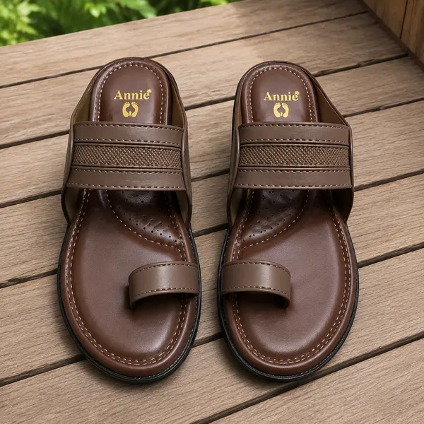 Brown_Leather_With_Pu_Sole_Flat_Sandals_For_Women