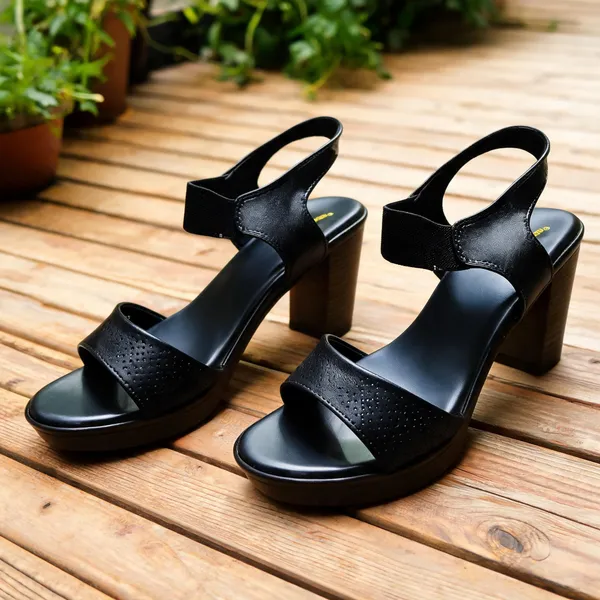 Black_Leather_With_Pu_Sole_Block_Heel_Sandals_For_Women