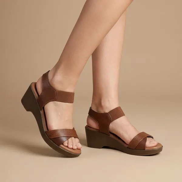 Brown_Leather_With_Pu_Sole_Wedge_Sandals_For_Women