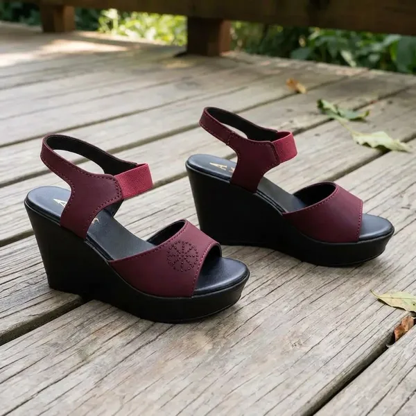 Burgundy_Eva_Lycra_With_Swarovski_Wedge_Sandals_For_Women