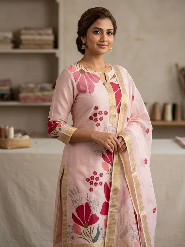 White_Unstitched_Dress_Material_Jacquard_Suit_For_Women