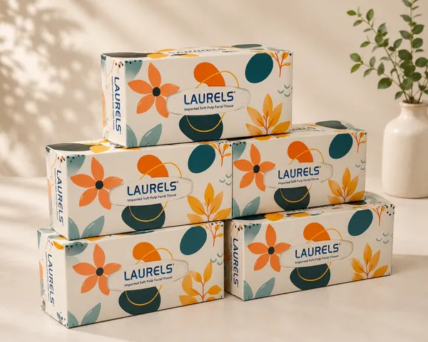 Laurels__Facial_Tissue_Box_100_Pulls_Pack_Of_5