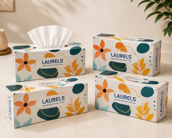 Laurels__Facial_Tissue_Box_100_Pulls_Pack_Of_4