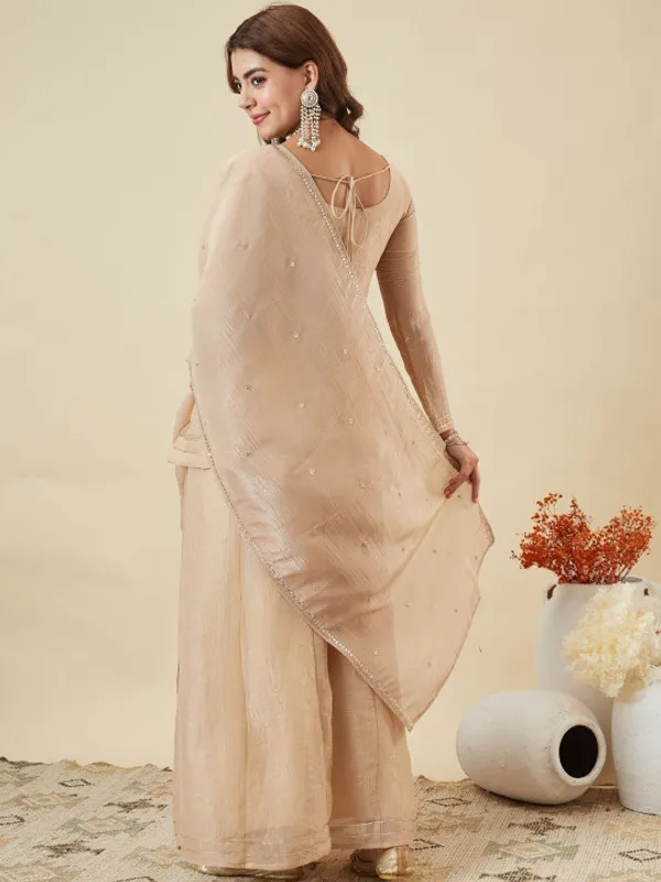 Women_Embroidered_Tiered_Thread_Work_Kurta_With_Palazzos_With_Dupatta