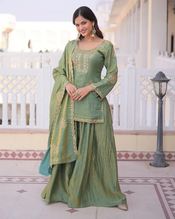 Ethnic_Motifs_Embroidered_Round_Neck_Kurta_&_Sharara_With_Dupatta