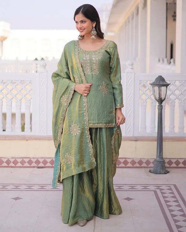 Ethnic_Motifs_Embroidered_Round_Neck_Kurta_&_Sharara_With_Dupatta