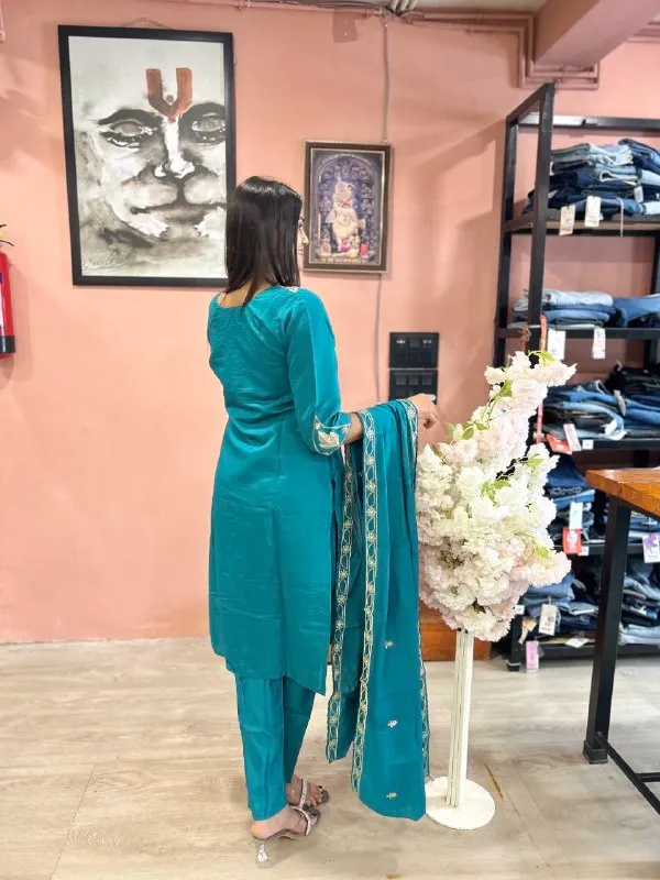 Brown_Embroidered_Straight_Kurta_Set_for_Women