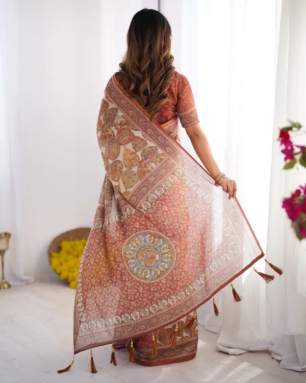 Rust_Beige_Pure_Linen_Cotton_Saree_with_Paisley_Motifs_and_Mandala_Artwork
