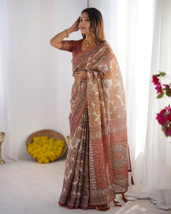 Rust_Beige_Pure_Linen_Cotton_Saree_with_Paisley_Motifs_and_Mandala_Artwork