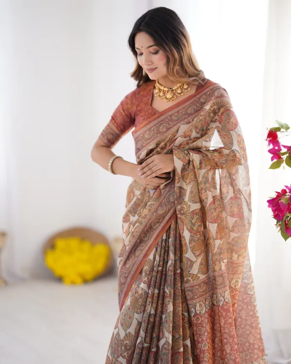 Rust_Beige_Pure_Linen_Cotton_Saree_with_Paisley_Motifs_and_Mandala_Artwork