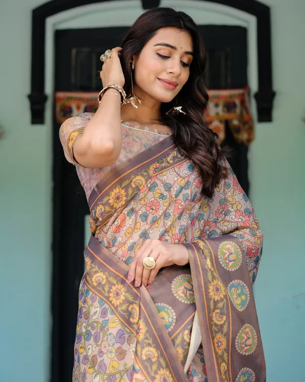 Mauve_Beige_Handloom_Cotton_Saree_with_Pastel_Floral_Print_&_Royal_Tree-Elephant_Pallu