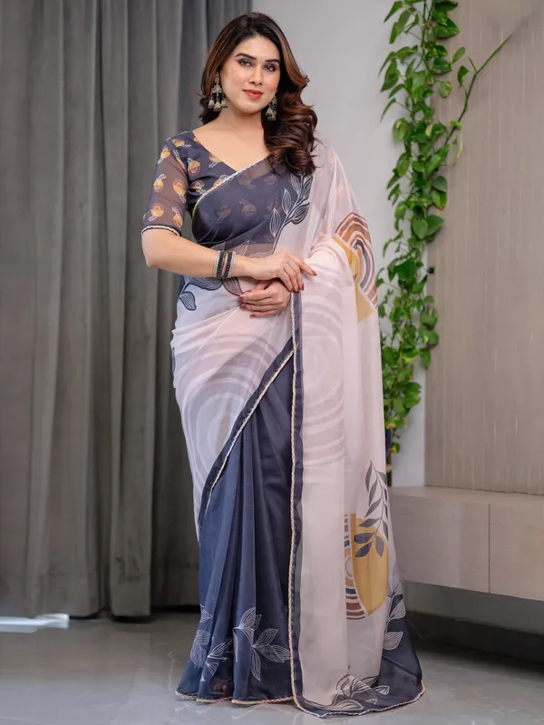 Grey_&_Ivory_Abstract_Printed_Organza_Saree_with_Multicolour_Lace_Border_|_Designer_Lightweight_Organza_Saree_with_Attached_Blouse_Piece_|_Elegant_Contemporary_Festive_Saree