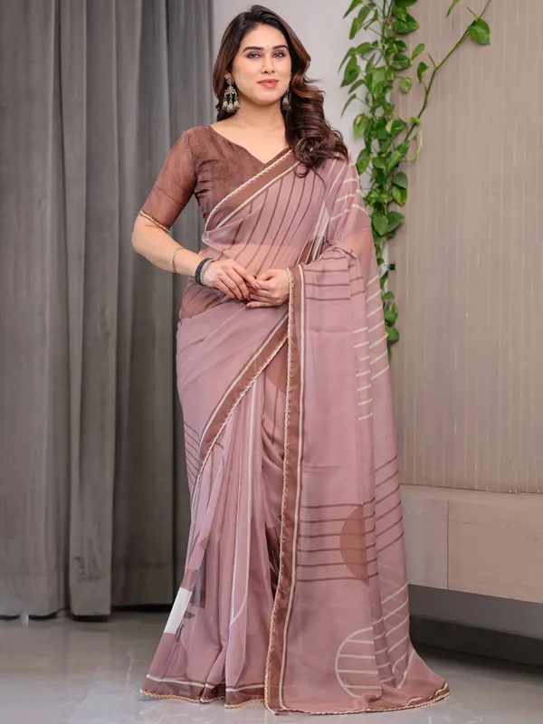 Dusty_Rose_Geometric_Printed_Organza_Saree_with_Multicolour_Lace_Border_|_Designer_Lightweight_Organza_Saree_with_Attached_Blouse_Piece_|_Elegant_Contemporary_Festive_Saree