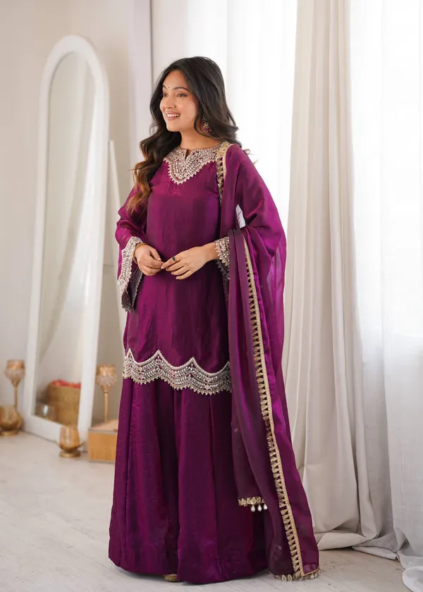 Purple_Fendy_Silk_Sharara_Suit_Set_with_Real_Mirror_&_Embroidery_Work