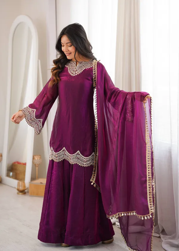 Purple_Fendy_Silk_Sharara_Suit_Set_with_Real_Mirror_&_Embroidery_Work