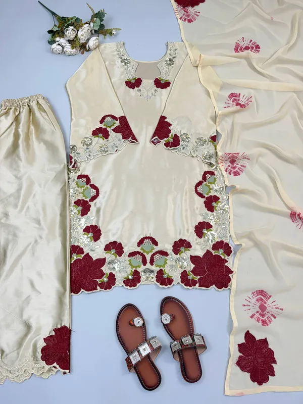 Roman_Glass_Embroidery_&_Sequence_Multi_Work_Top,_Pant_&_Dupatta_Set