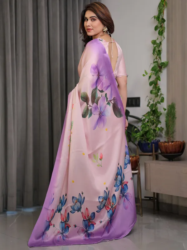 Blush_Pink_&_Lavender_Satin_Georgette_Floral_Printed_Saree_with_Attached_Blouse_–_Soft_Ombre_Designer_Saree_for_Festive_&_Elegant_Wear