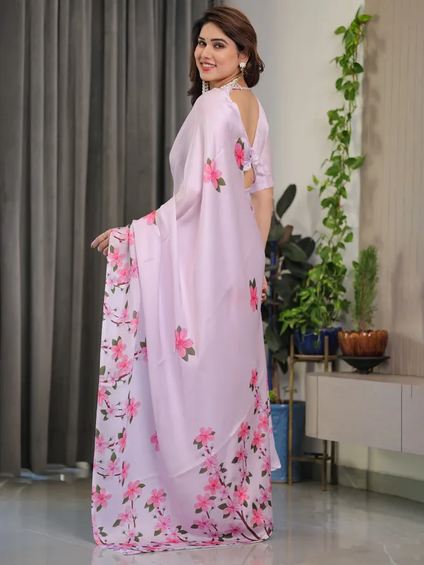 Blush_Pink_Satin_Georgette_Floral_Printed_Saree_with_Attached_Blouse_–_Soft_Cherry_Blossom_Designer_Drape
