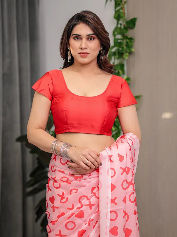 Blush_Pink_Satin_Georgette_Love-Themed_Printed_Saree_with_Romantic_Heart_&_Typography_Motifs_and_Matching_Blouse