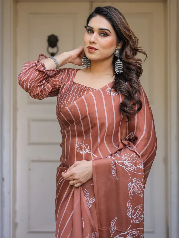 Dusty_Lilac_&_Steel_Blue_Floral_Printed_Satin_Georgette_Saree_with_Designer_Pallu_&_Blouse_–_Elegant_Party_&_Occasion_Wear