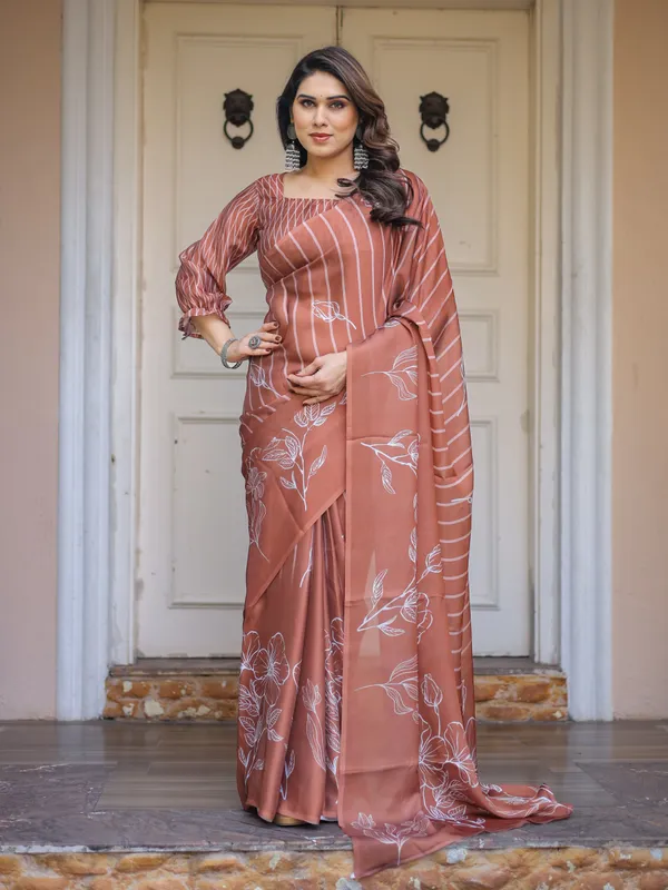 Dusty_Lilac_&_Steel_Blue_Floral_Printed_Satin_Georgette_Saree_with_Designer_Pallu_&_Blouse_–_Elegant_Party_&_Occasion_Wear