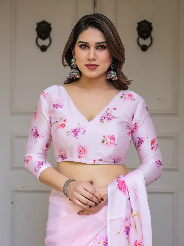 Baby_Pink_Floral_Printed_Satin_Georgette_Saree_with_Matching_Blouse_–_Soft_Romantic_Party_&_Day_Wear