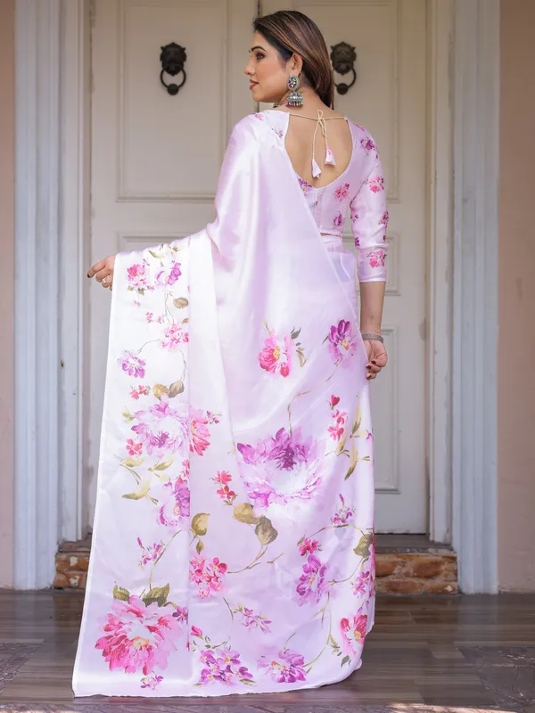 Baby_Pink_Floral_Printed_Satin_Georgette_Saree_with_Matching_Blouse_–_Soft_Romantic_Party_&_Day_Wear