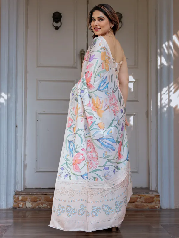 Pastel_Floral_Printed_Satin_Georgette_Saree_with_Soft_Border_&_Unstitched_Blouse_–_Elegant_Day_&_Party_Wear