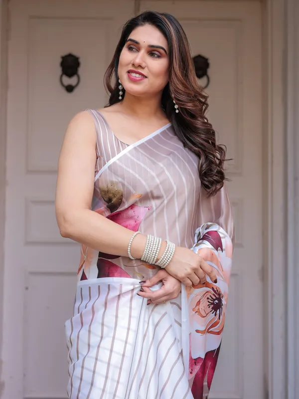 Ivory_Beige_Artistic_Floral_Printed_Satin_Georgette_Saree_with_Matching_Blouse_–_Elegant_Festive_&_Party_Wear