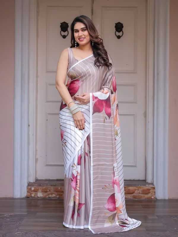 Ivory_Beige_Artistic_Floral_Printed_Satin_Georgette_Saree_with_Matching_Blouse_–_Elegant_Festive_&_Party_Wear