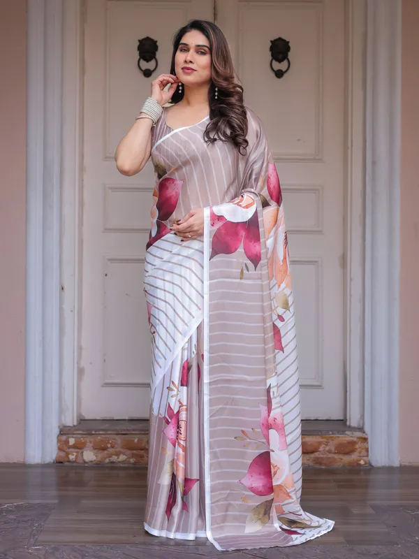 Ivory_Beige_Artistic_Floral_Printed_Satin_Georgette_Saree_with_Matching_Blouse_–_Elegant_Festive_&_Party_Wear