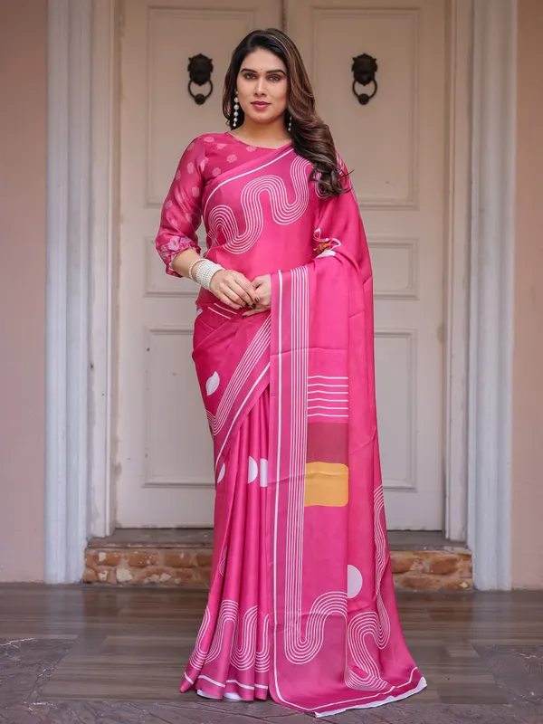 Wine_&_Ivory_Artistic_Horse_Print_Soft_Satin_Georgette_Saree_with_Matching_Blouse_–_Statement_Contemporary_Draping